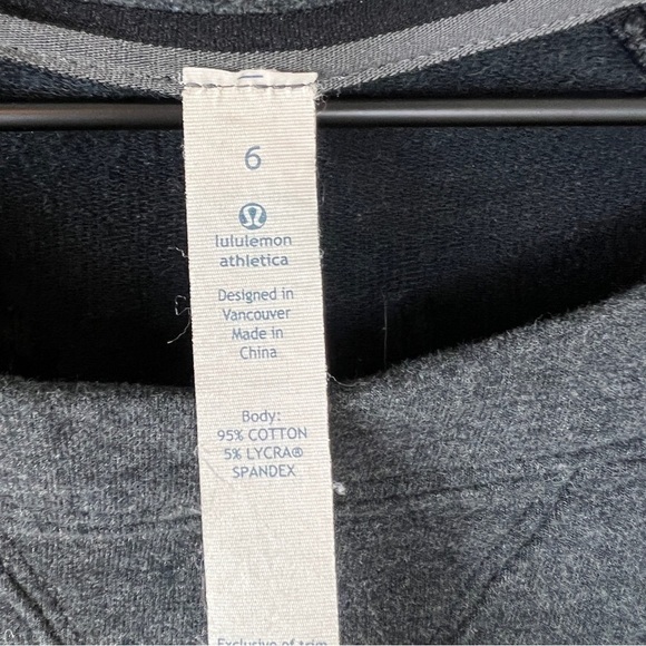 Lululemon Half Cut Pullover Heathered Black Sweatshirt - Picture 6 of 6